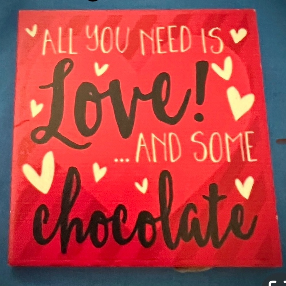 Red Love and Chocolate Magnet